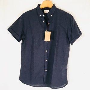 Knowledge cotton apparel button shirt NEW organic